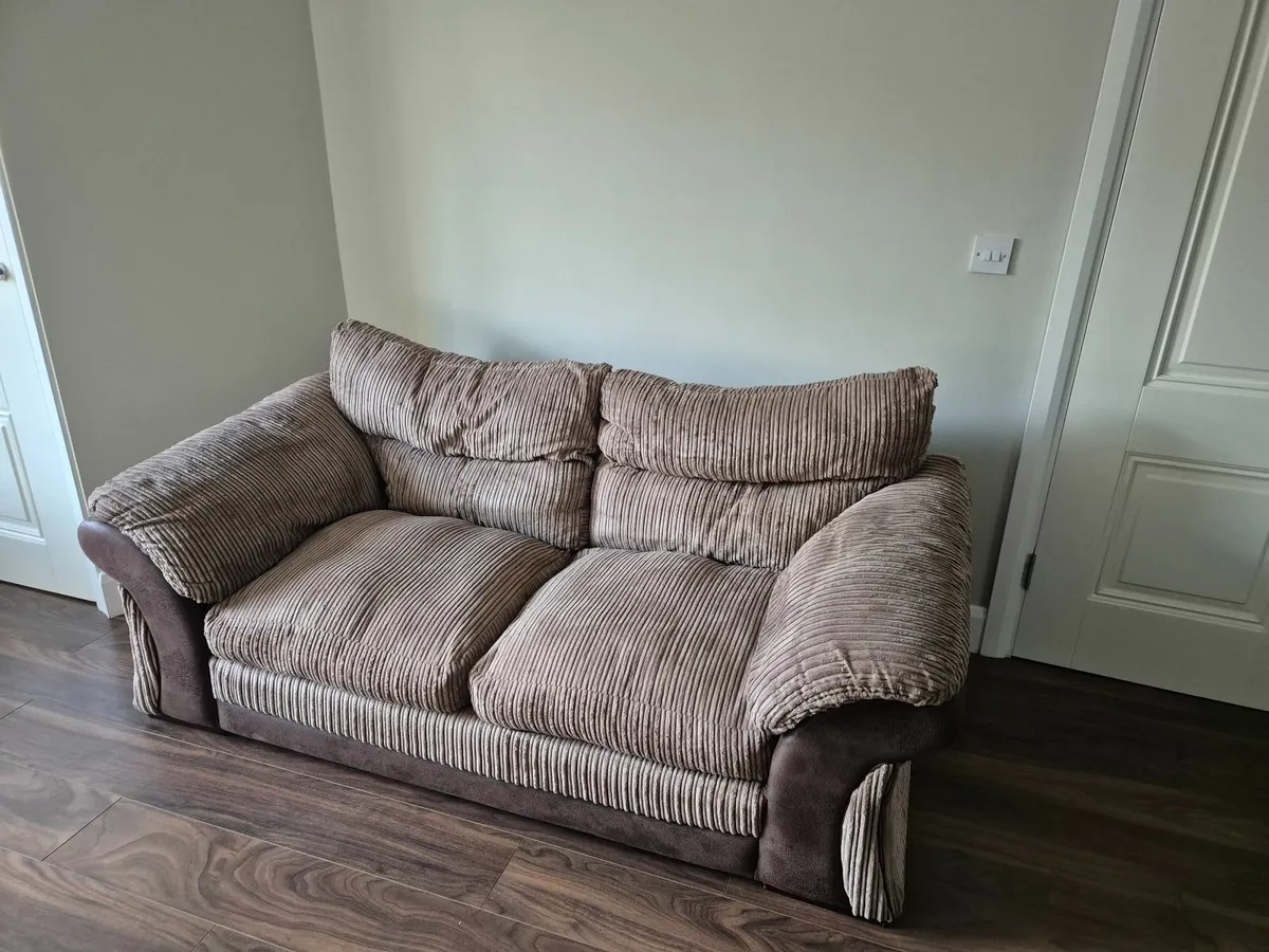 4 & 3 Seater Sofas + Storage Footstool - Image 4
