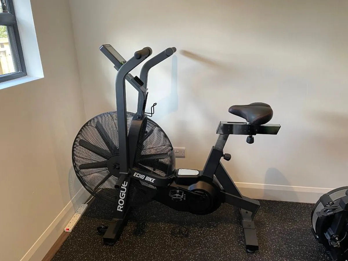 Rogue Echo Bike V3.0 + Accessories + Weights Bench - Image 1