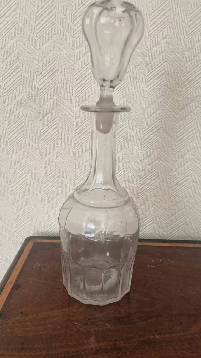 Vintage Glass Decanter - Image 1