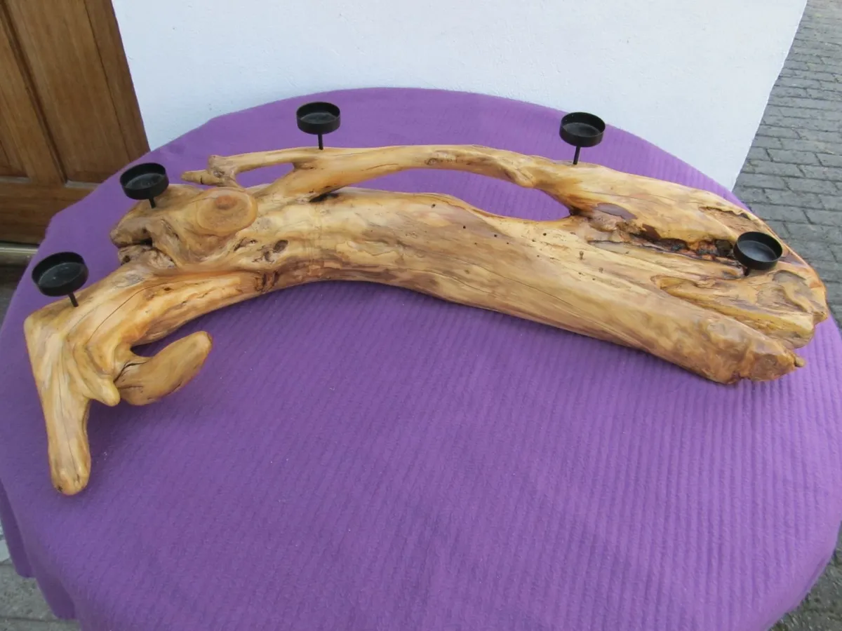 T-Light candle holder made from Solid wood. - Image 3