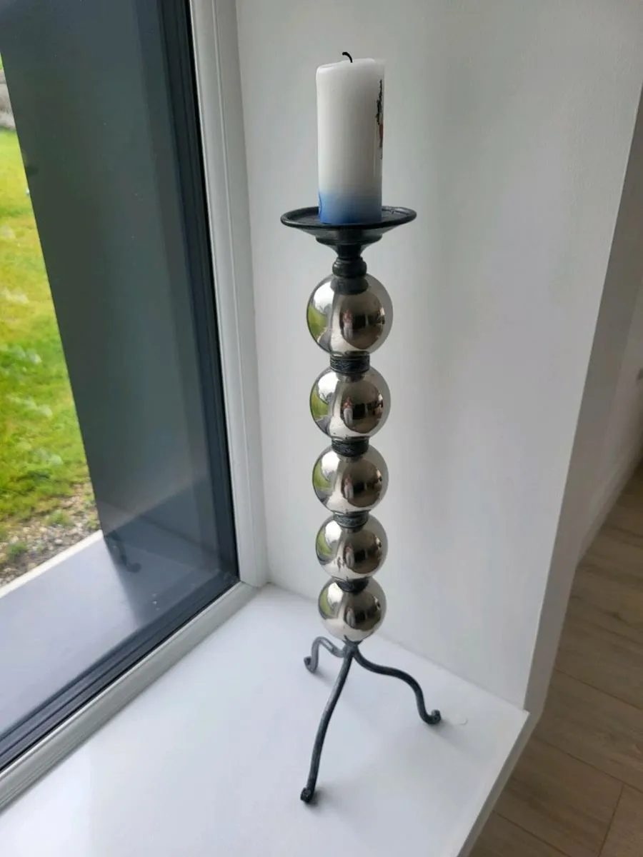Silver candle stick
