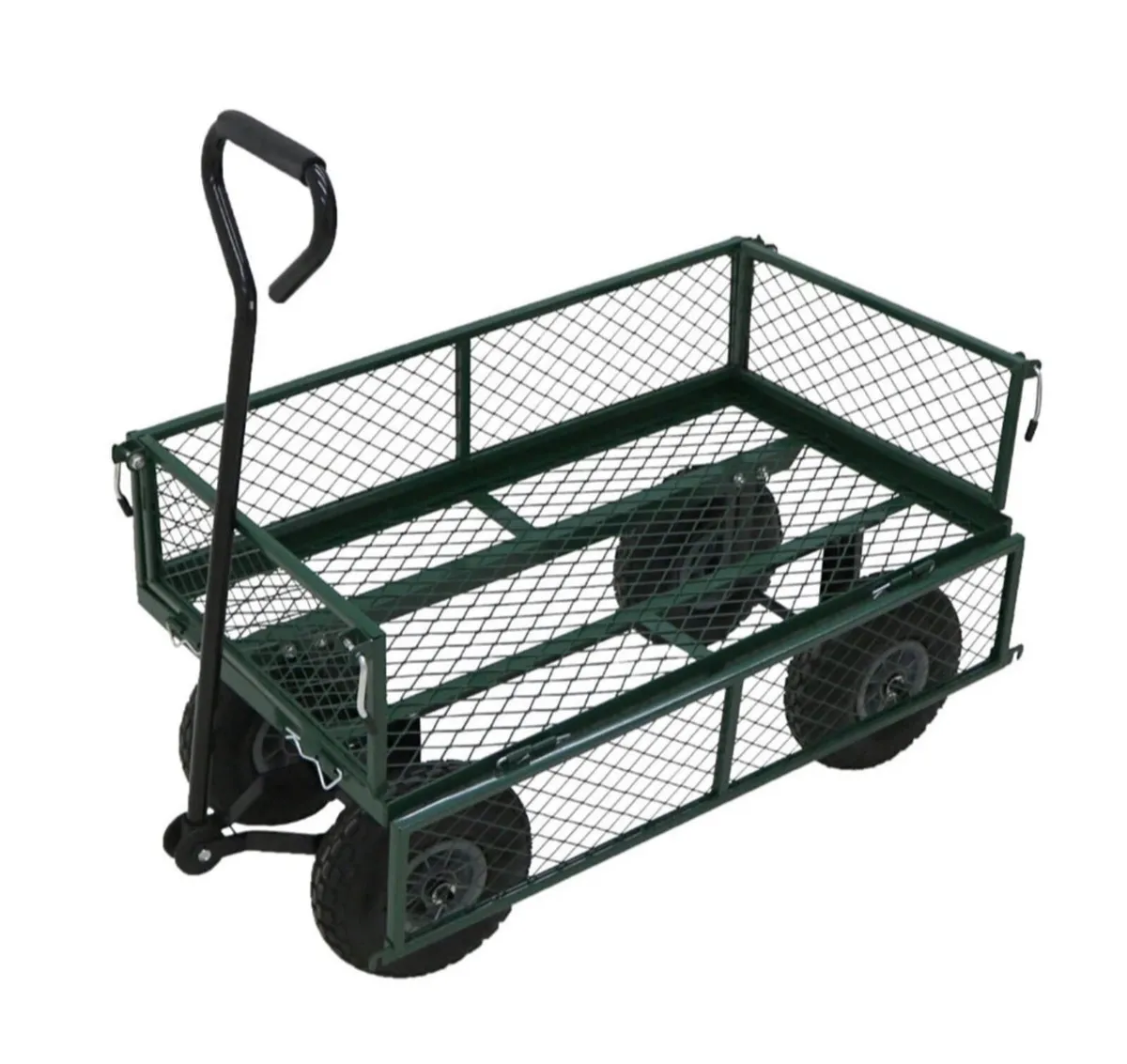 Heavy Duty Metal Green Garden Cart NEW - Image 1