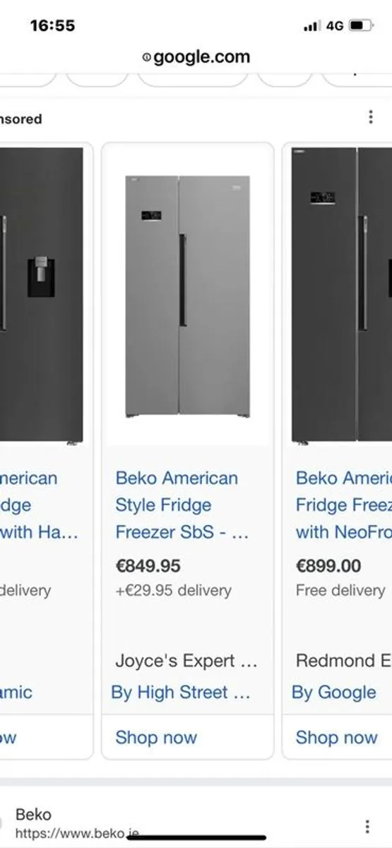 Beko American Style Fridge Freezer - Image 3