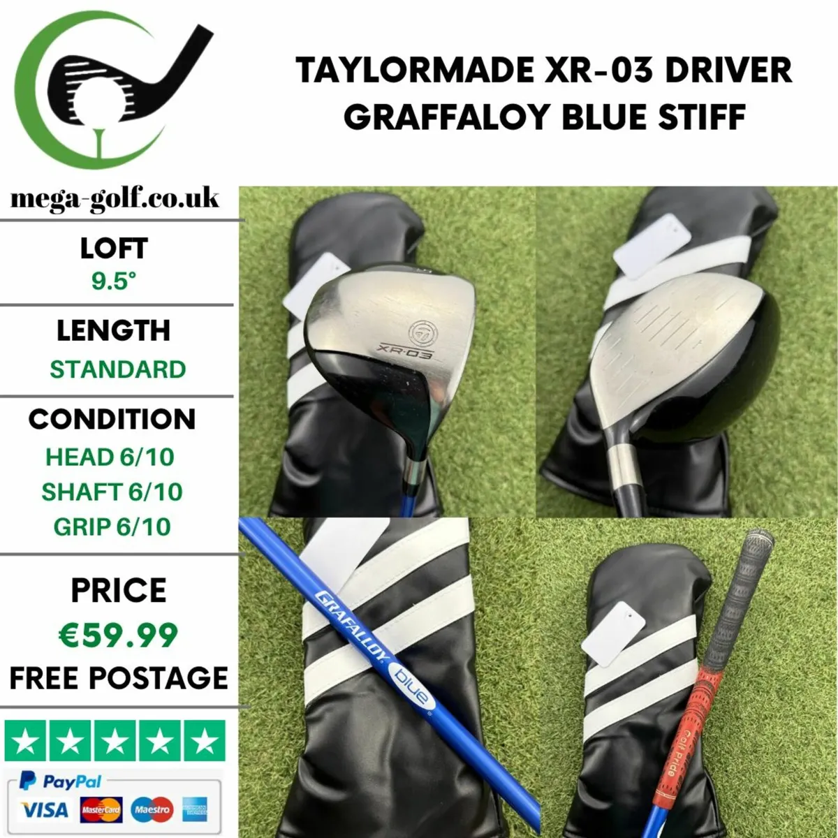 TAYLORMADE XR-03 DRIVER / 9.5° / STIFF - Image 1