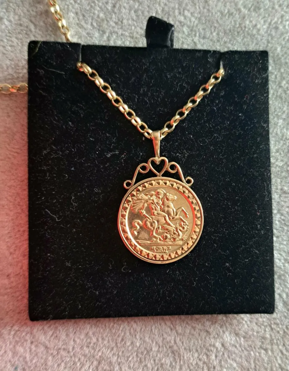 9 ct yellow gold necklace - Image 1