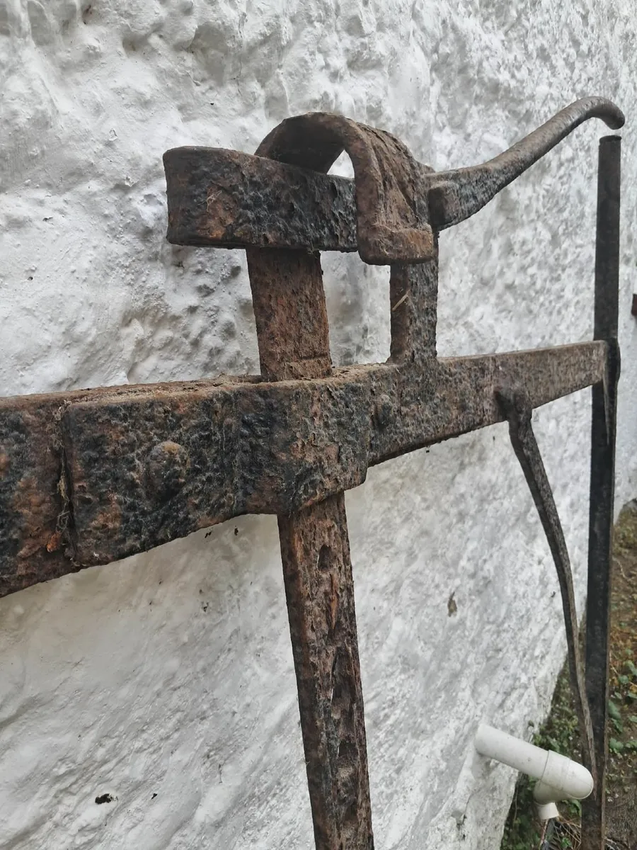 Antique Chimney Fire Crane - Image 2