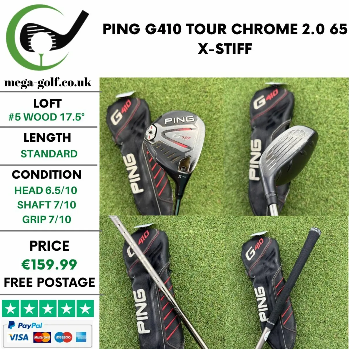 PING G410 #5 WOOD 17.5° / X-STIFF - Image 1