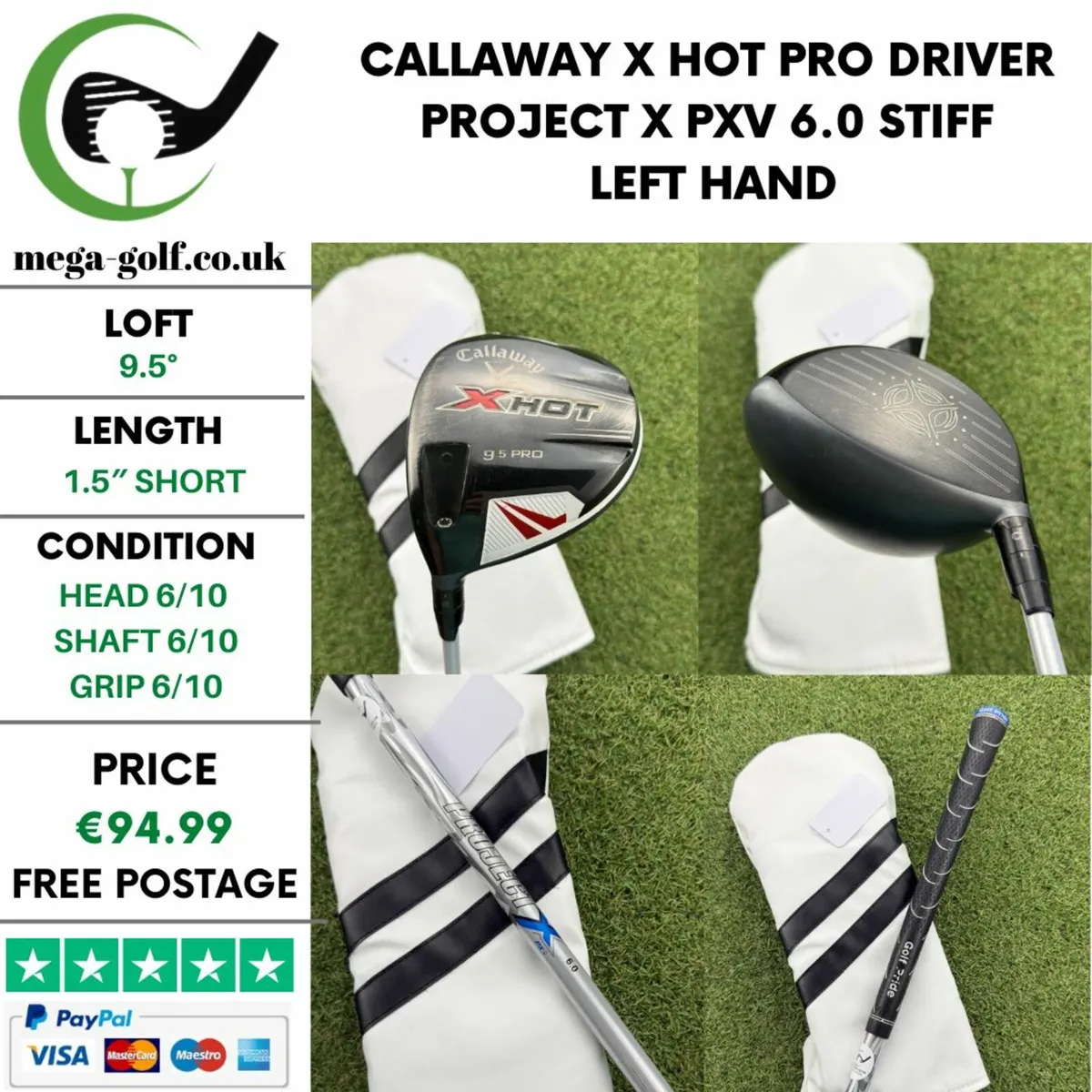 CALLAWAY X HOT PRO DRIVER / 9.5° / STIFF - Image 1