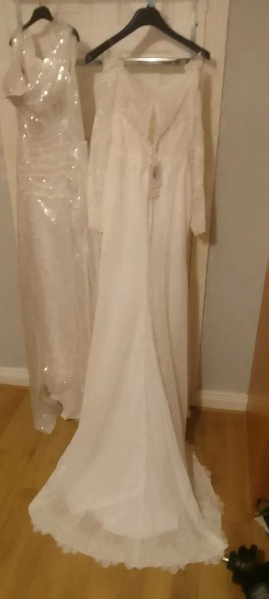 Two wedding dresses never worn tags still on - Image 1