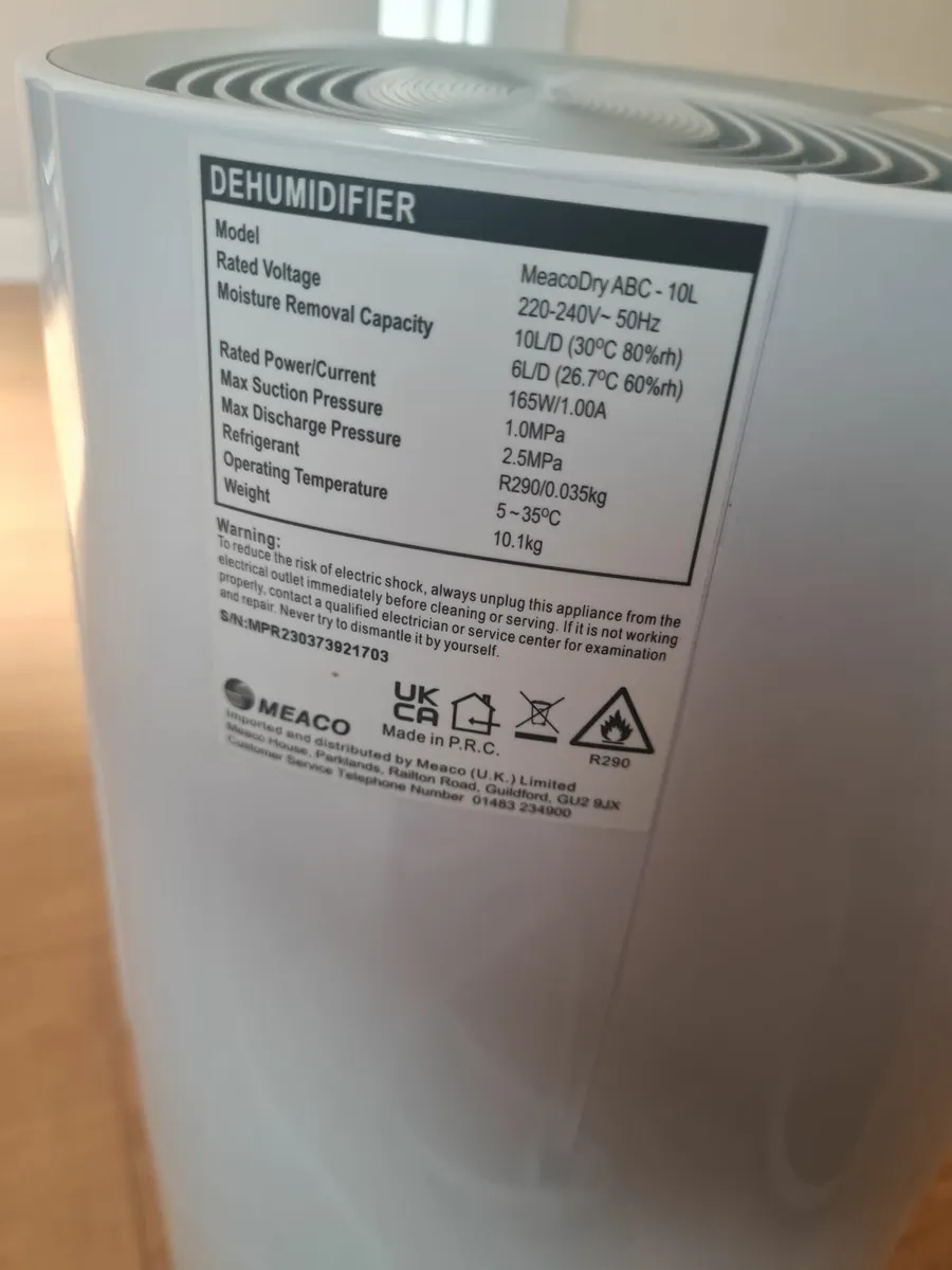 Dehumidifier - Meaco - Image 3