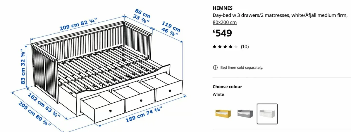 IKEA Hemnes Daybed For Sale - Image 4