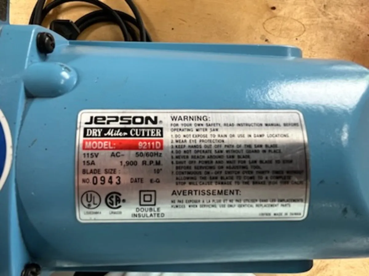 Jepson Dry Miter Saw - Image 3