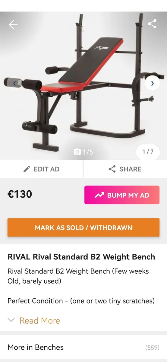 Rival B2 Weight Bench - Image 3