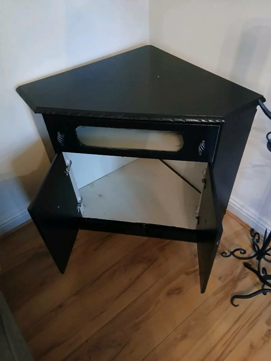Corner Cabinet Blck - Image 2