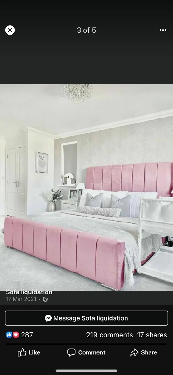 King size bumber bed frame with Mattress included - Image 1
