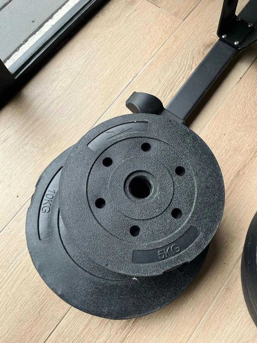 85kg Weights Bundle with Adjustable Dumbells - Image 4
