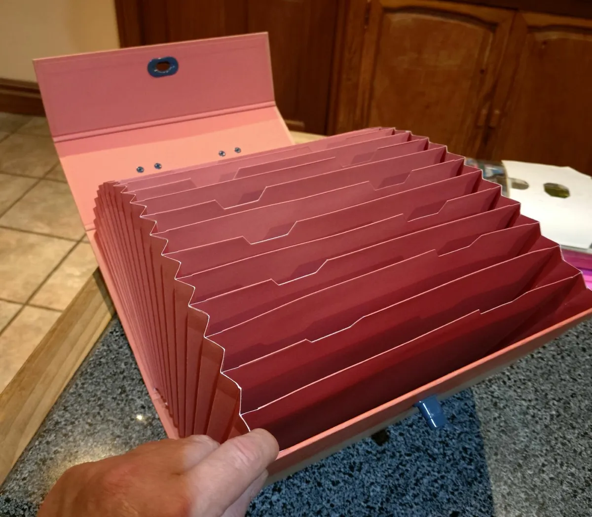 EXPANDABLE FILE ORGANISER (NICE CONDITION). - Image 2