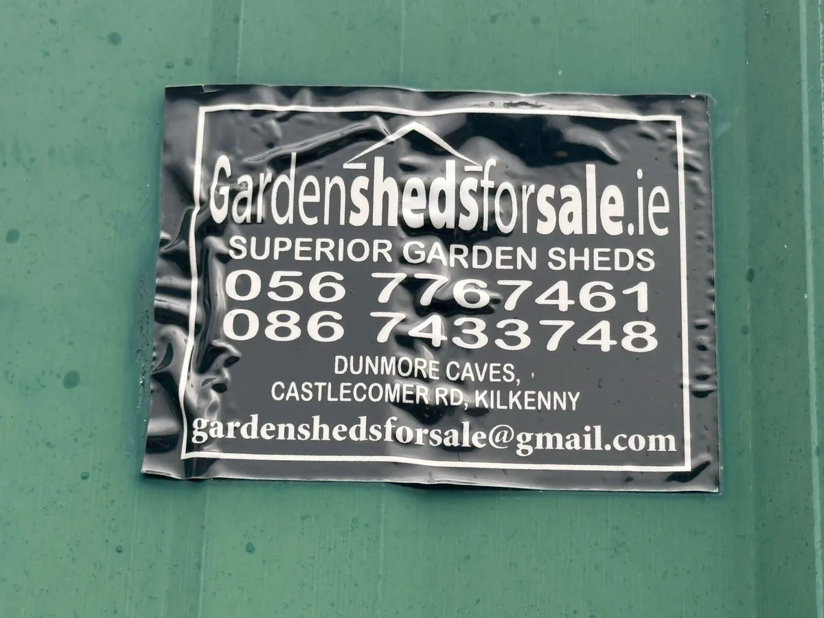 Garden shed. Green steel. 3.5m x 2.5m - Image 3