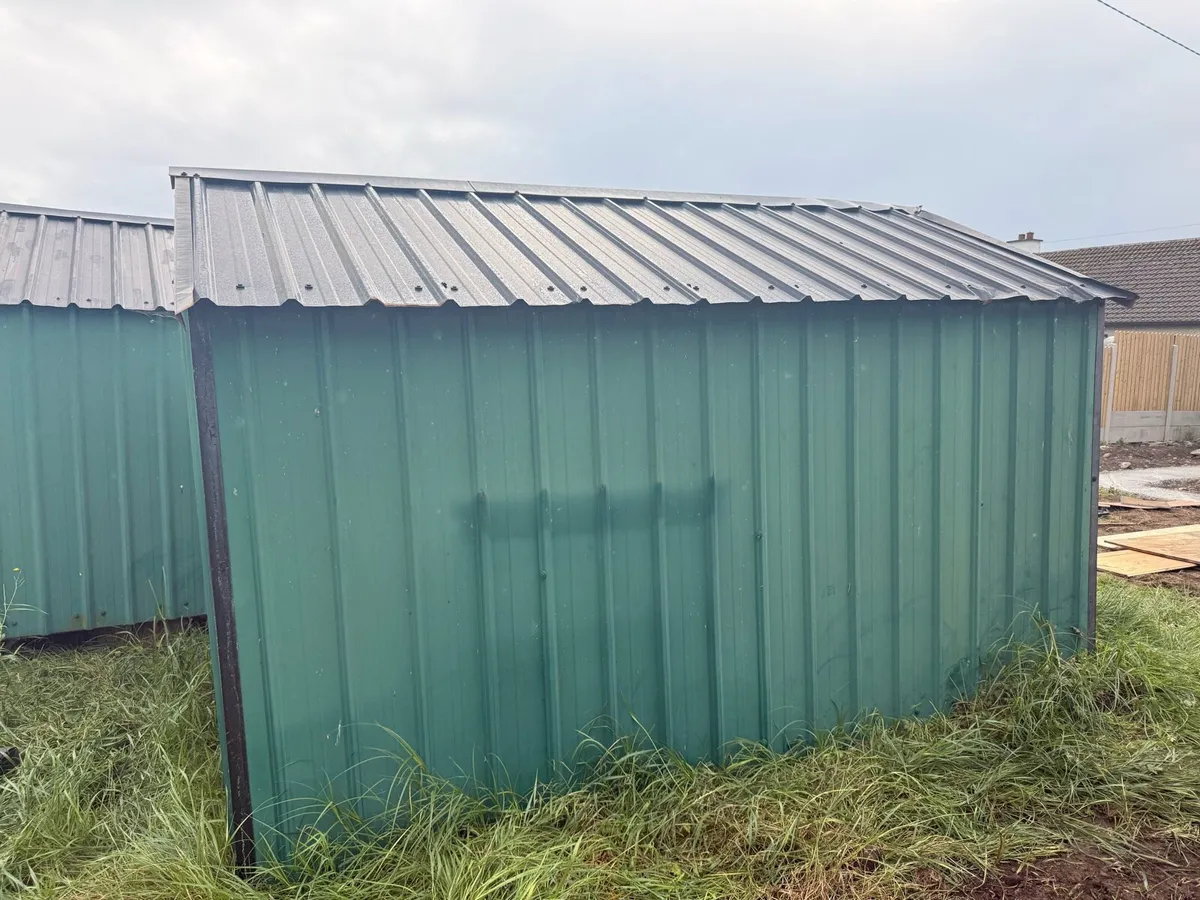 Garden shed. Green steel. 3.5m x 2.5m - Image 4