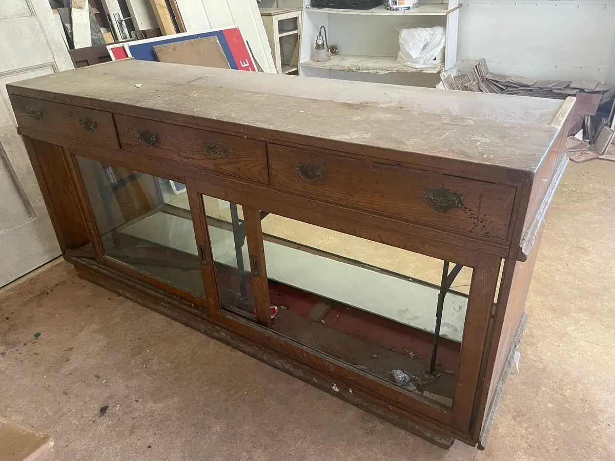 Rare Antique Shop Counter / Display Cabinet - Image 2