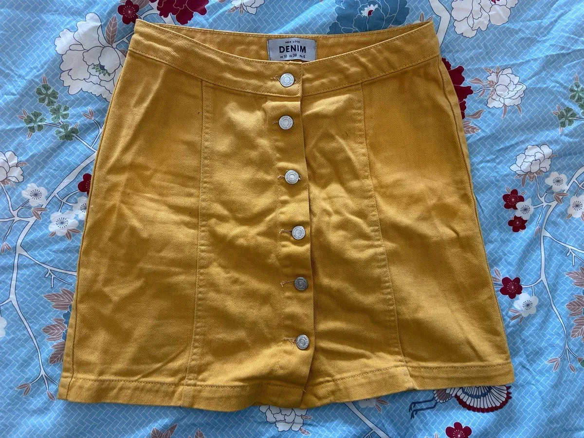 New look yellow mini skirt - Image 1