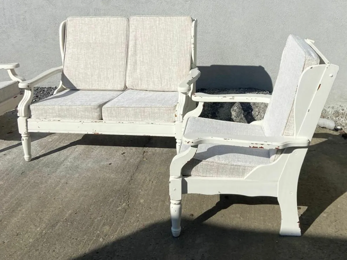 Beautiful 3 Piece Upcycled Solid Pine Suite - Image 2