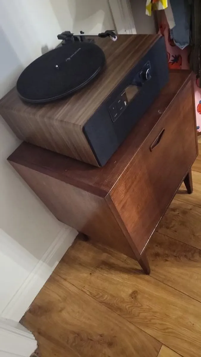 Vintage Record Cabinet - Image 3