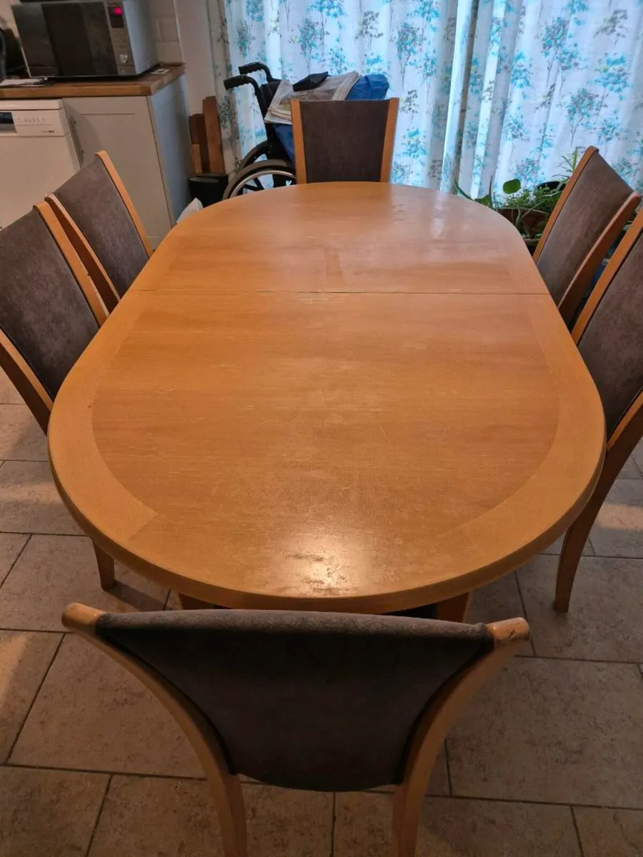 Dinning table and chair - Image 3