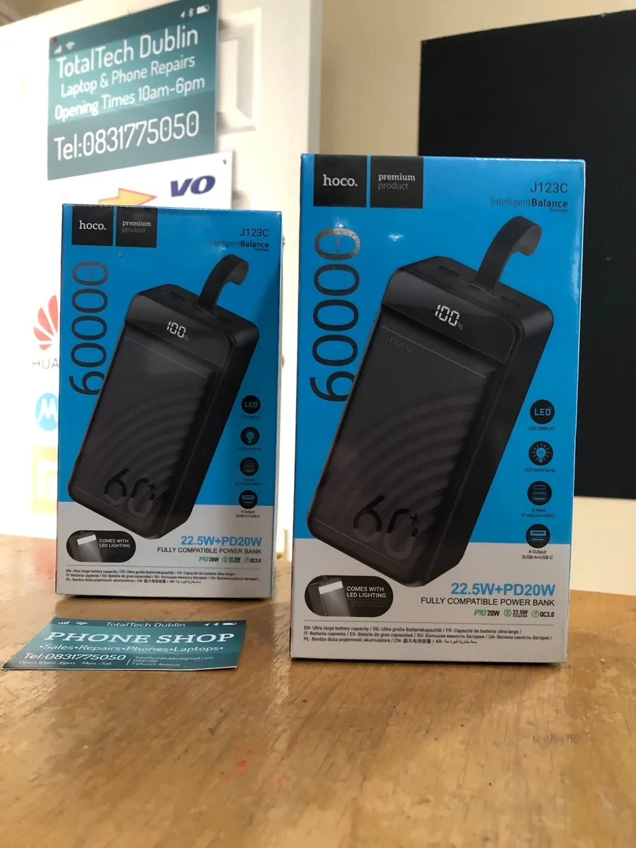 Totaltech HOCO 60000 Power Bank Brand New Flash Li - Image 1