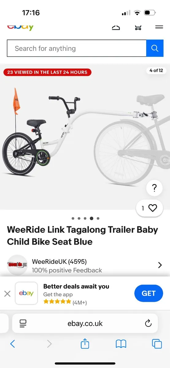 Kids bike attachment - Image 1