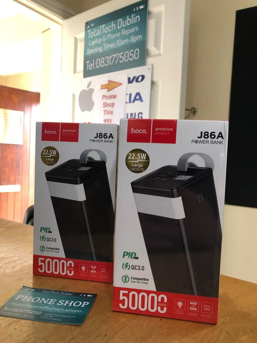 TotalTech HOCO 50000 Power Bank Brand New Flash Li - Image 2