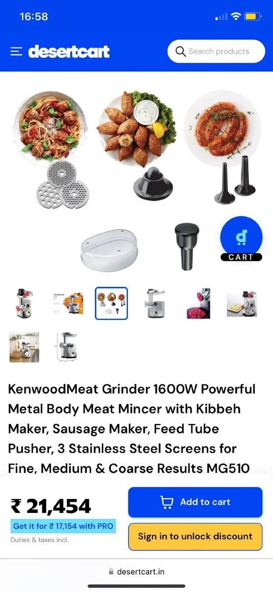 Kenwood 1600 Pro Mincer – Unwanted Gift (New in Bo - Image 3