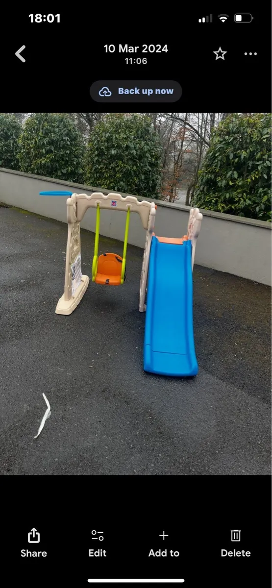 Kids swing and slide set - Image 2