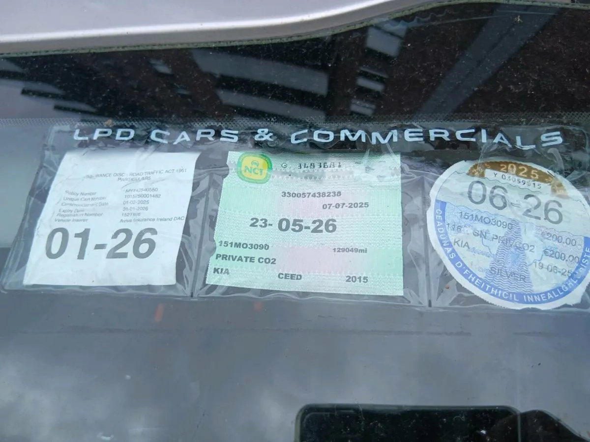 Kia diesel NCT tax one year 151 - Image 2