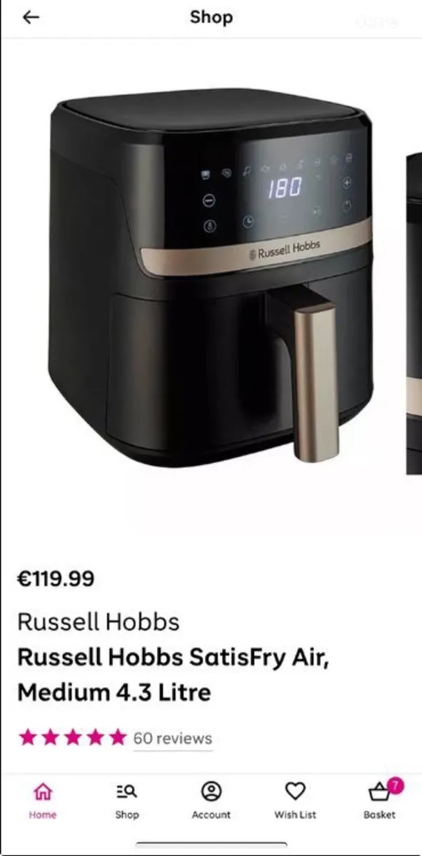 Russell Hobbs Satisfry air fryer - Image 1
