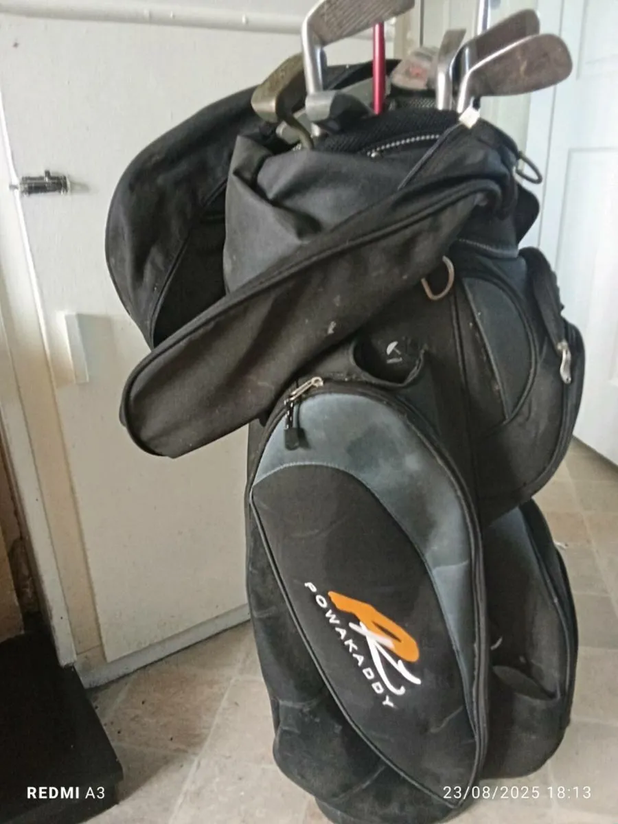 Set off golf clubs  with powerkaddy bag - Image 2