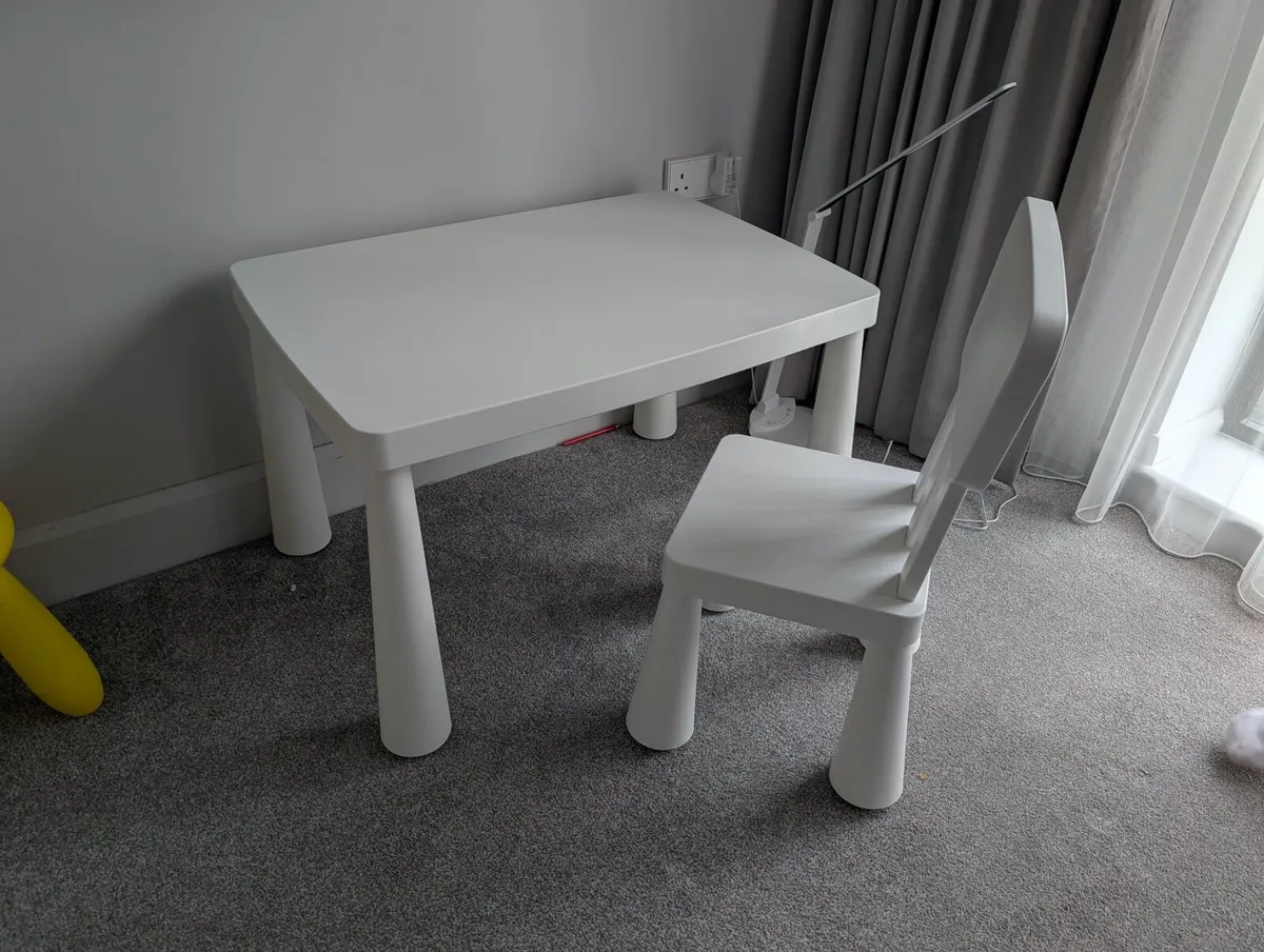 Ikea "mammut" Children's Table And Chair