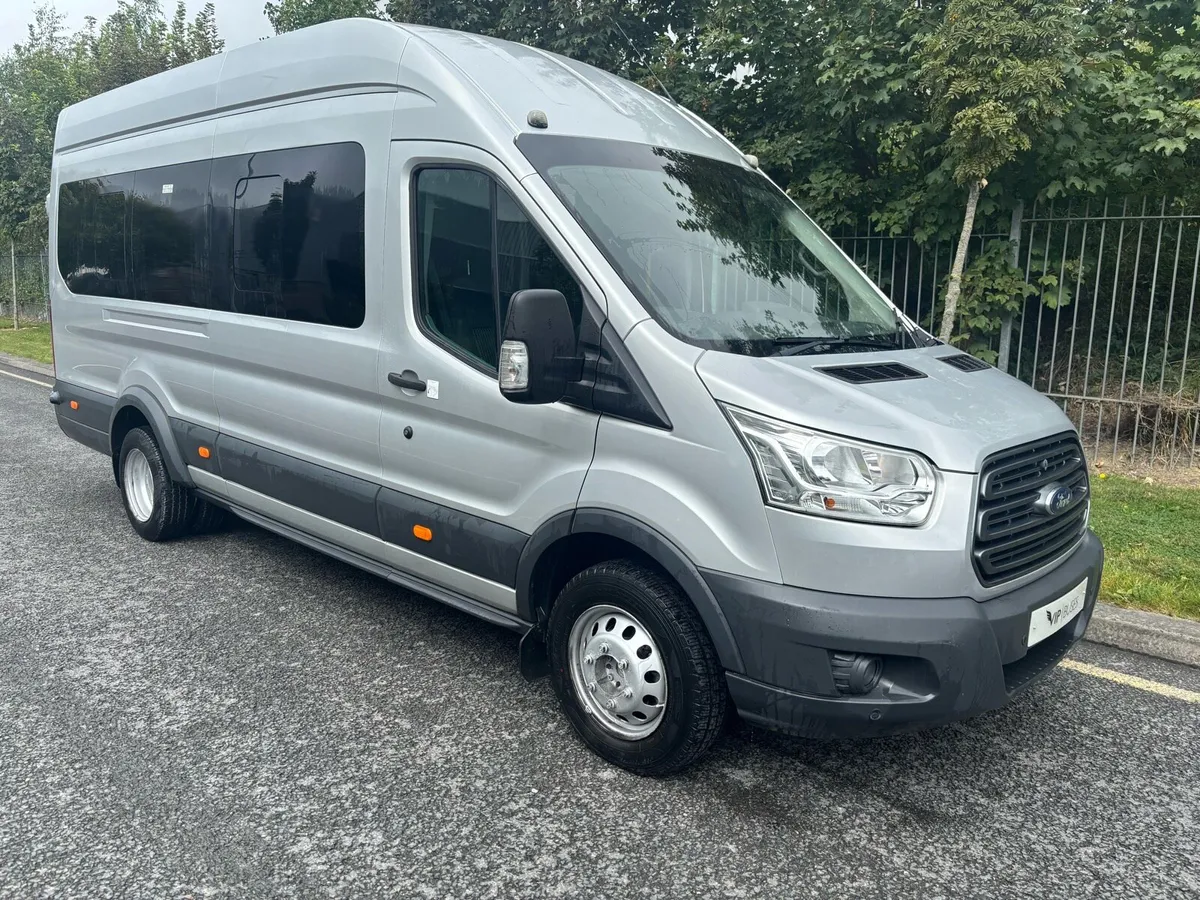 2018 Ford transit minibus in silver low KLM’s - Image 1