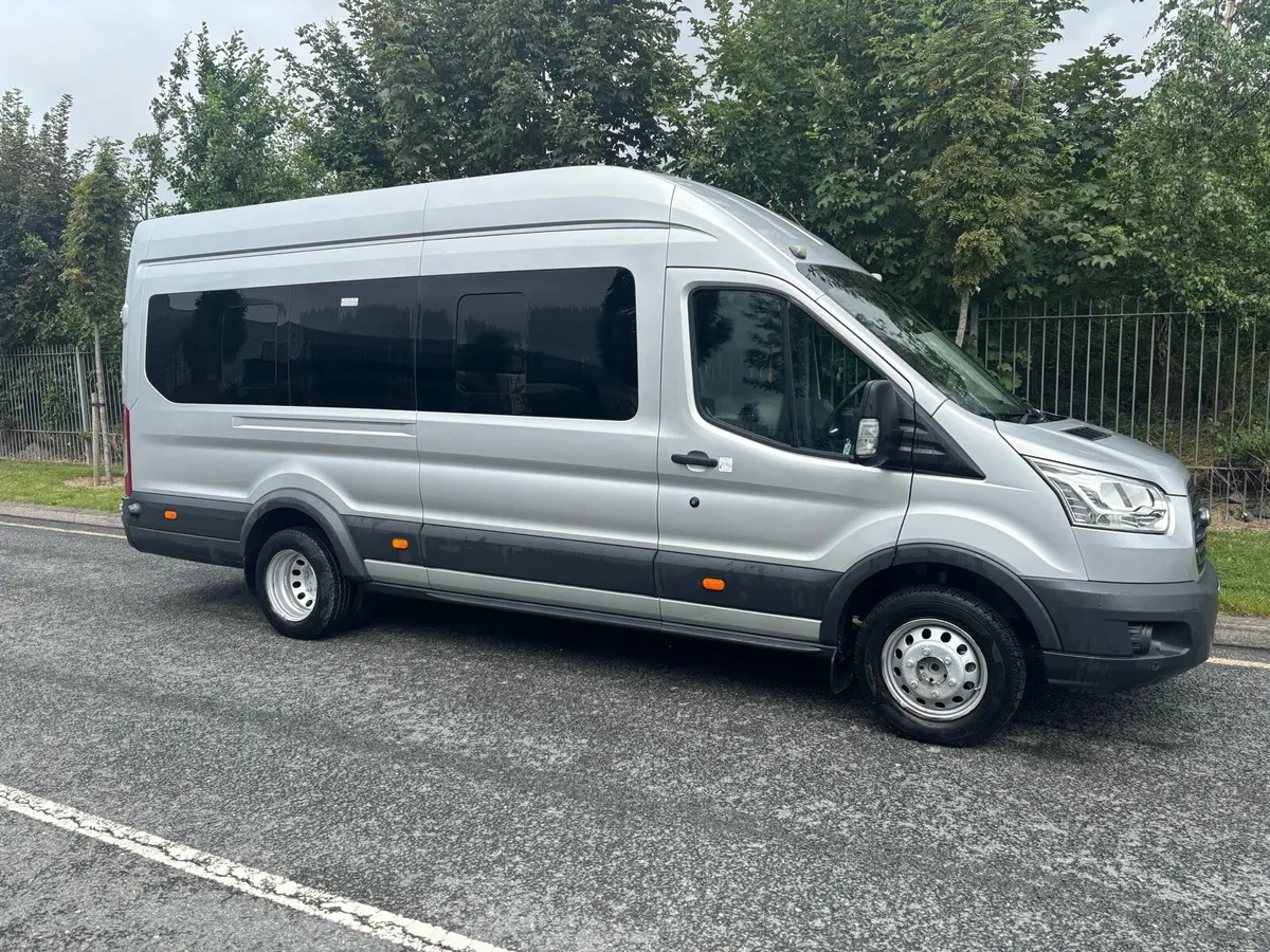 2018 Ford transit minibus in silver low KLM’s - Image 2