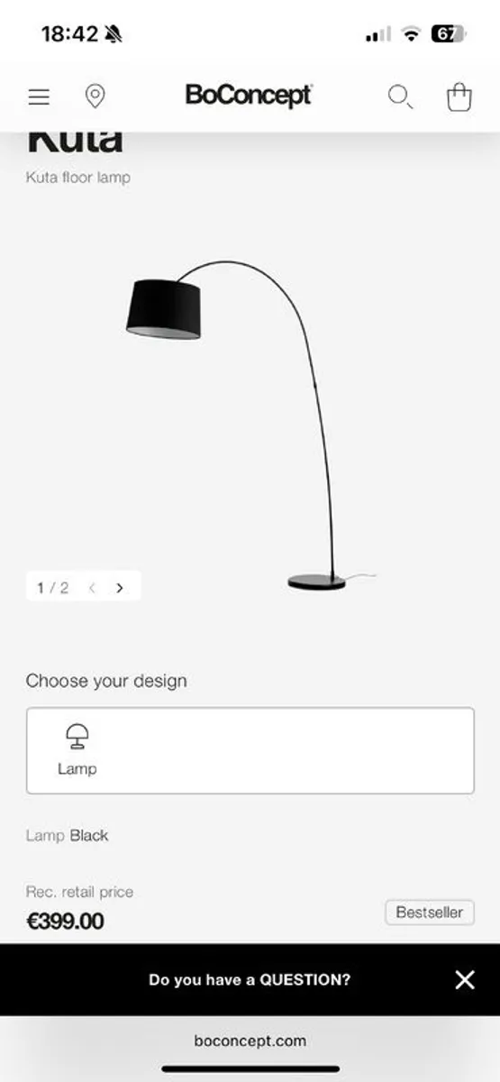 Boconcept Lamp - Image 1