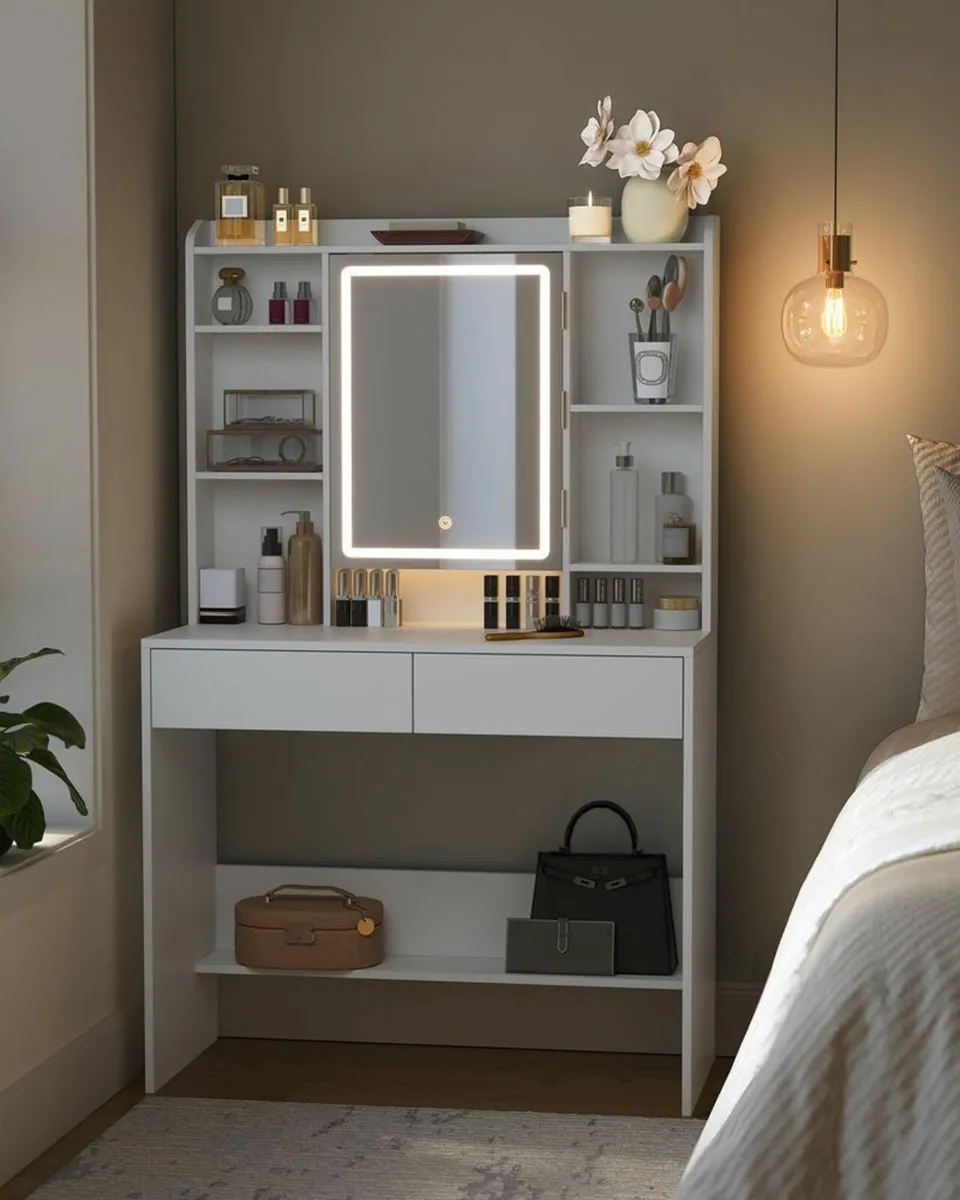 Dressing table LED Mirror  White - Image 1