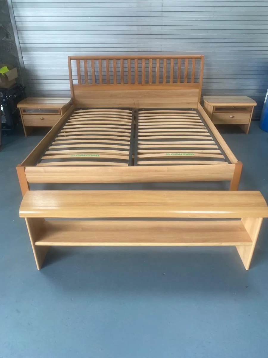 Gautier Super King Size Bed & lockers - Image 1