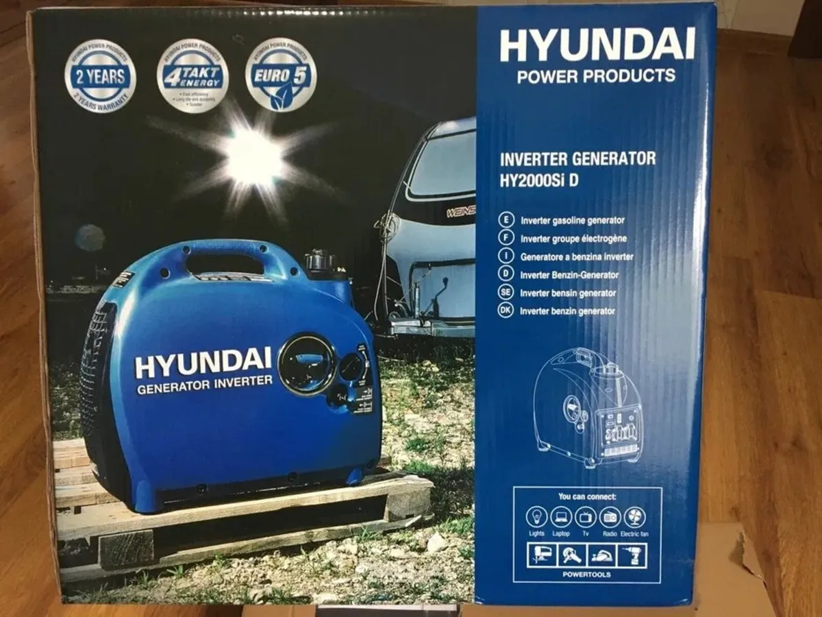 Hyundai HY2000Si Inverter Generator Like New Box - Image 4