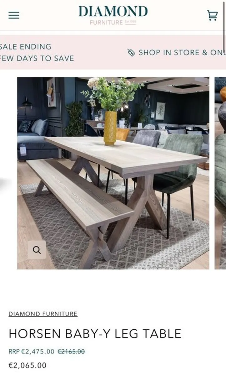Diamond Furniture Table & Chairs - Image 1