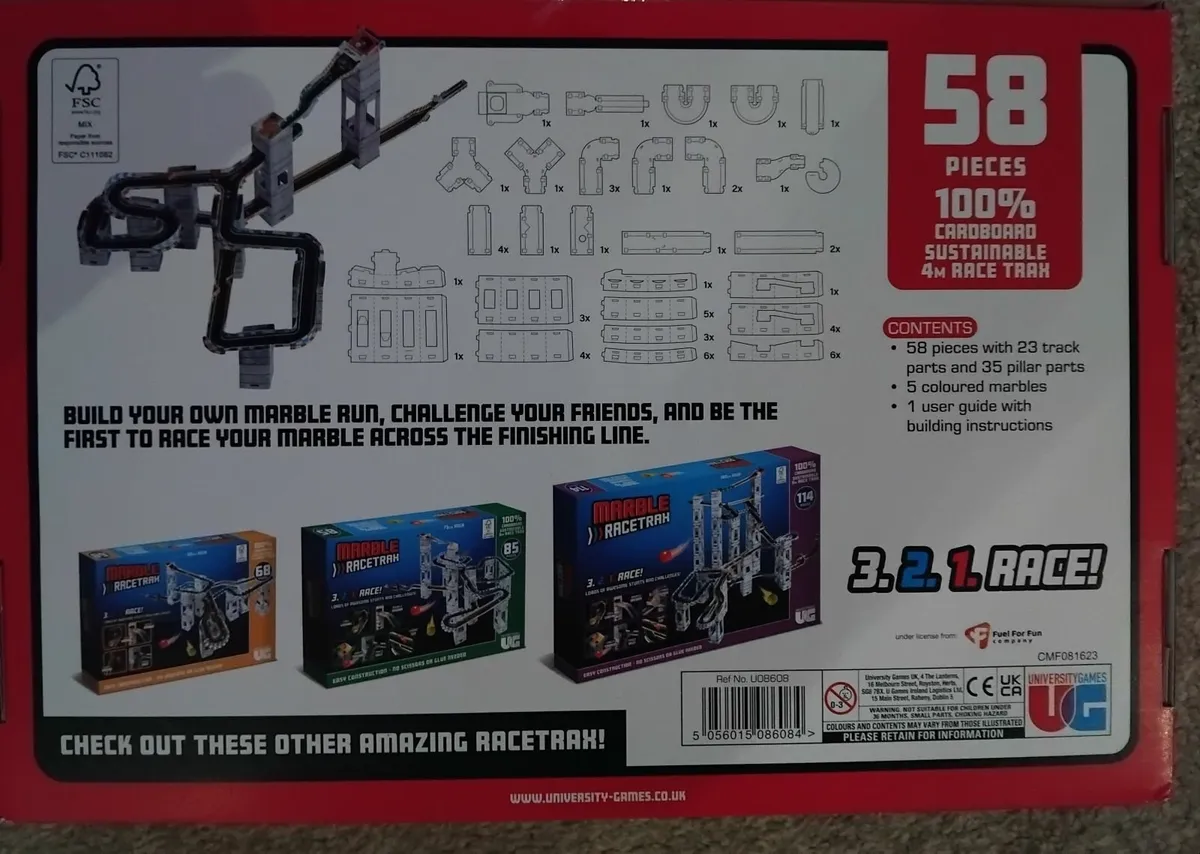 New in sealed box Marble Racetrax - 58 piece - Image 2