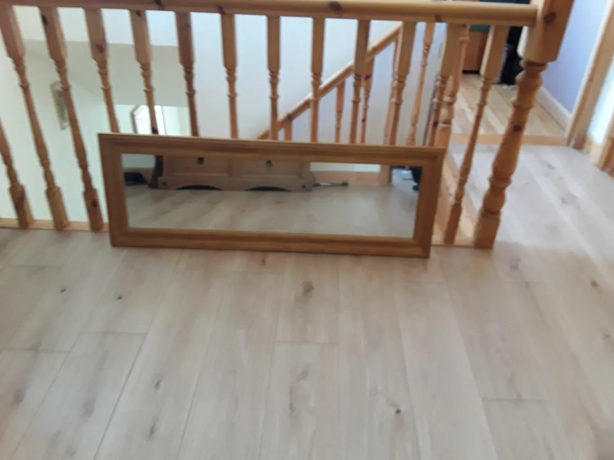 New tall mirror solid pine frame - Image 3