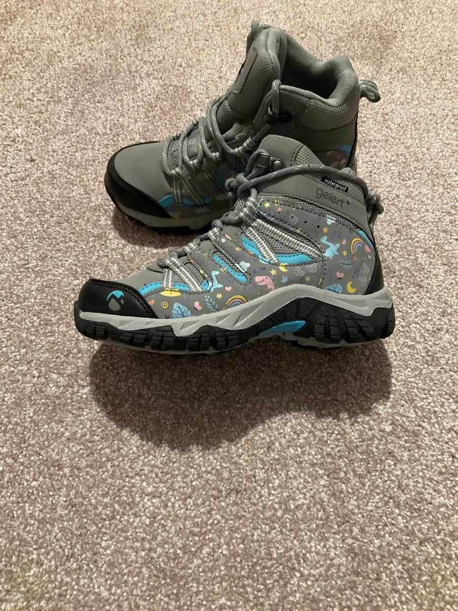 Girls hiking boots, size 12, worn once - Image 2