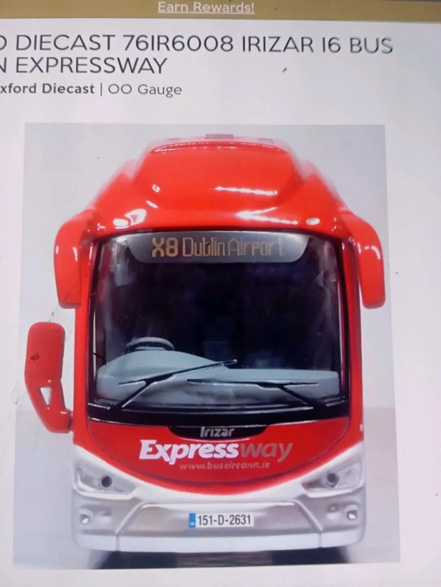 OXFORD DIE CAST IRIZAR I6 BUS EIREANN EXPRESSWAY. - Image 3