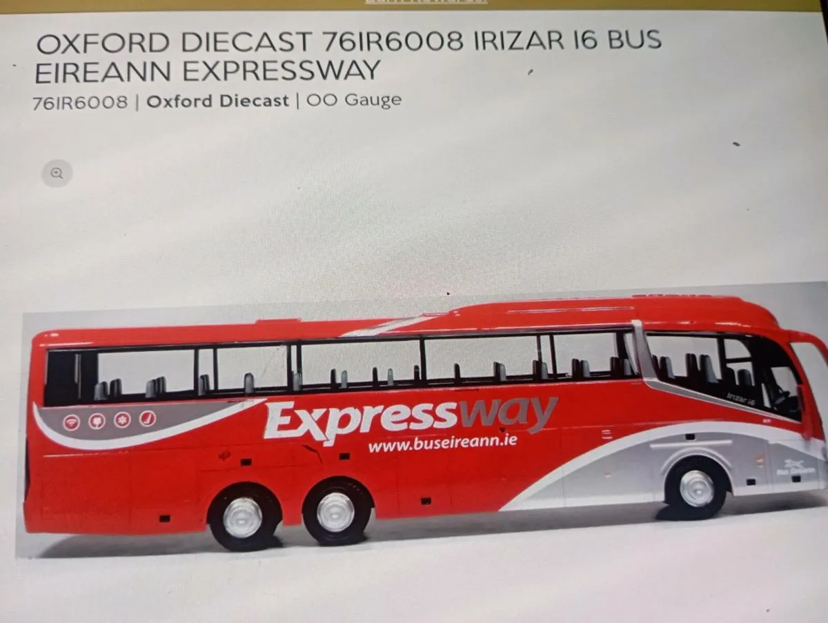 OXFORD DIE CAST IRIZAR I6 BUS EIREANN EXPRESSWAY. - Image 4