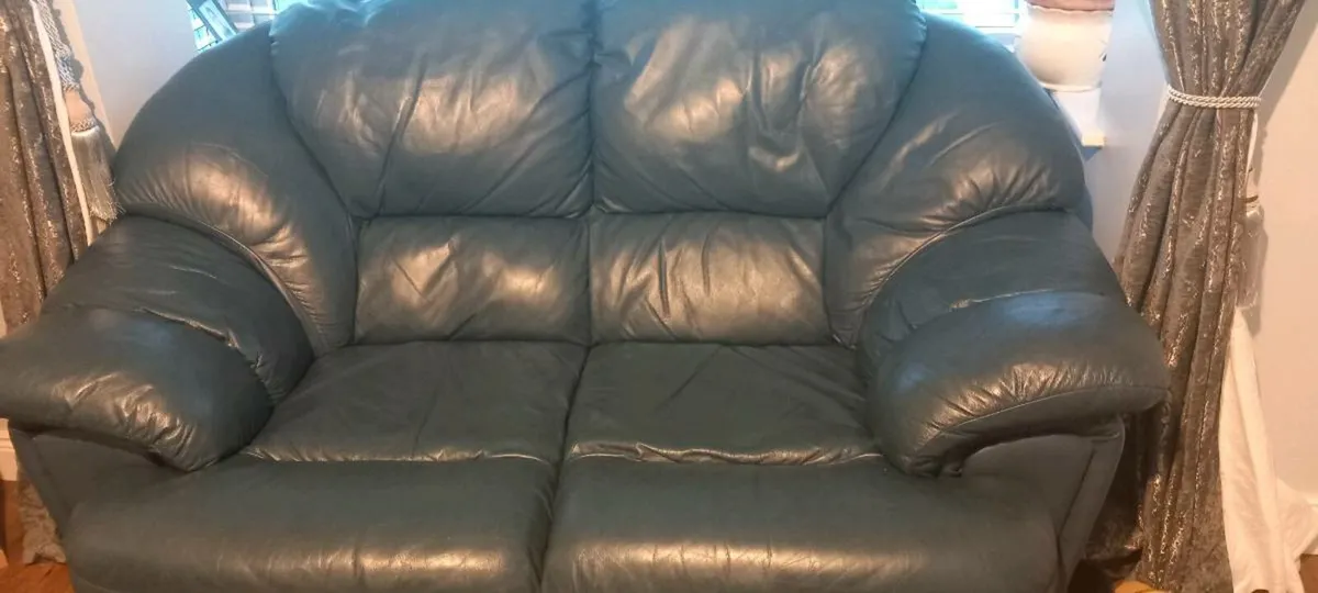 Two seater leather  couch